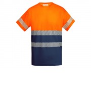 Футболка Tauri мужская, нэйви/неоновый оранжевый