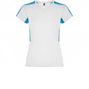 Футболка Suzuka женская, белый/бирюзовый