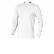 Ponoka мужская футболка из органического хлопка, длинный рукав, белый