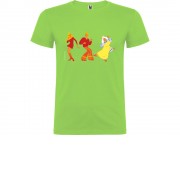 Футболка Бременские музыканты детская, зеленое яблоко