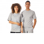 Футболка из френч терри Warsaw унисекс 220гр, серый меланж