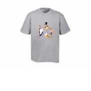 Футболка из хлопка френч-терри 220 г/м2 Карлсон, серый меланж