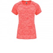 Спортивная футболка женская Austin, меланжевый неоновый коралловый