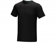 Мужская футболка Azurite с коротким рукавом, изготовленная из натуральных материалов, черный