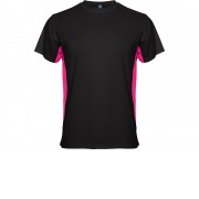 Спортивная футболка Tokyo мужская, черный/яркая фуксия