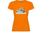 Футболка Бременские музыканты женская, оранжевый