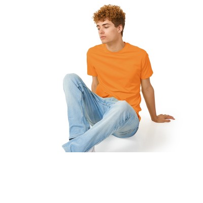 Футболка Heavy Super Club с боковыми швами, мужская, оранжевый Футболка Heavy Super Club с боковыми швами, мужская, оранжевый