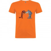 Футболка Жил-был Пес мужская, оранжевый