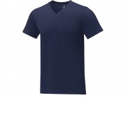 Somoto Мужская футболка с коротким рукавом и V-образным вырезом , темно-синий