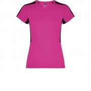 Футболка Suzuka женская, яркая фуксия /черный