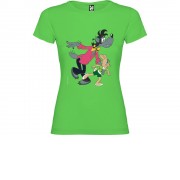 Футболка Ну, погоди! женская, зеленое яблоко