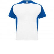 Футболка Bugatti мужская, белый/королевский синий