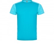 Спортивная футболка Zolder детская, бирюзовый/бирюзовый меланж