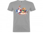 Футболка Карлсон мужская, серый меланж