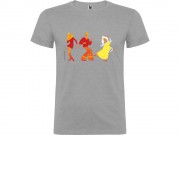 Футболка Бременские музыканты детская, серый меланж