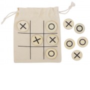 Деревянные крестики нолики в мешочке XO