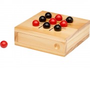 Деревянная игра в крестики-нолики Strobus, натуральный