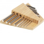 Набор инструментов Allen с шестигранным ключом из бамбука - Натуральный