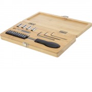 Набор инструментов Rivet из 19 предметов из бамбука/переработанной пластмассы - Натуральный