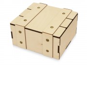 Деревянная подарочная коробка с крышкой Ларчик на бечевке