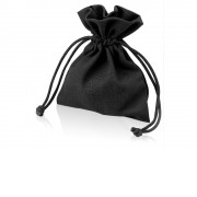 Мешочек подарочный, лен, малый, черный