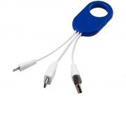 Кабель для зарядки 3-в-1, ярко-синий