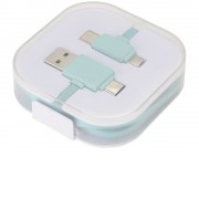 Цветной зарядный кабель, мятный