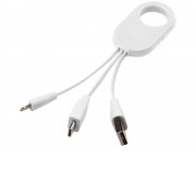 Кабель для зарядки 3-в-1, белый