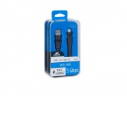 Кабель USB Type C 3.0 – Type A 1.2м BK12, черный