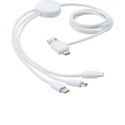 Зарядный кабель 5-в-1 с противобактериальной присадкой Pure