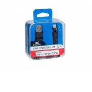 Кабель Lightning MFi 1.2м BK12, черный