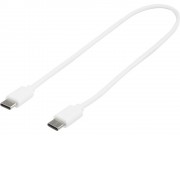 Кабель с разъемами Type-C - Type-C TPE 3A PD, белый