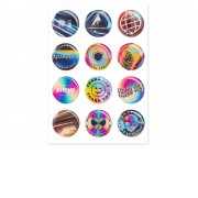 Сет объемных стикеров из эпоксидной смолы, А6