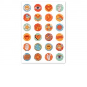 Сет объемных стикеров из эпоксидной смолы, А5