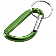 Timor брелок с карабином из переработанного алюминия, сертифицированного по стандарту RCS - Зеленый