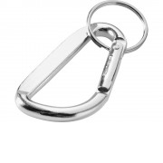 Timor брелок с карабином из переработанного алюминия, сертифицированного по стандарту RCS - Серебристый