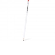 Карандаш антибактериальный GRYFIN с контрастным ластиком, белый/красный