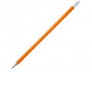 Карандаш деревянный COUVET с ластиком, апельсин