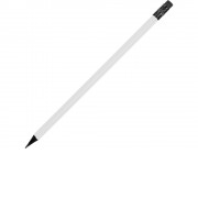 Карандаш чернографитовый трехгранный Blackie 3D, белый