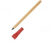 Вечный карандаш из бамбука Recycled Bamboo, красный