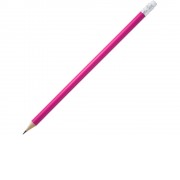 Карандаш деревянный COUVET с ластиком, фуксия