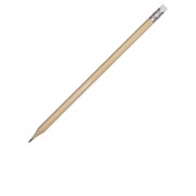 Шестигранный карандаш с ластиком Presto, натуральный