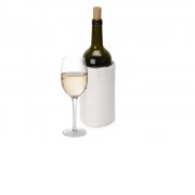 WINE COOLER SATIN WHITE/Охладитель-чехол для бутылки вина или шампанского, белый