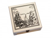 Подарочный набор c чаем Сокровища Севера в деревянной шкатулке без лого