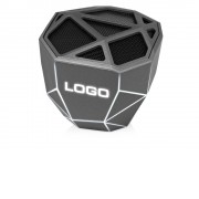 Портативная колонка Geo, мокрый асфальт + белая подсветка