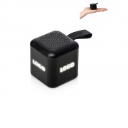 Портативная колонка TWS с подсветкой лого Tiny, 3 Вт, черный