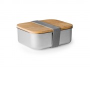 Ланч-бокс KORLAN из нержавеющей стали 304 с бамбуковой крышкой