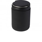 Пищевой контейнер Doveron объемом 500 мл из переработанной нержавеющей стали, сплошной черный