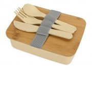 Ланчбокс Lunch с крышкой, бежевый (P)