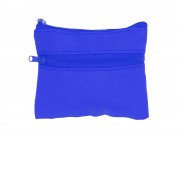 Кошелек ADAL с 2 карманами из RPET с  молниями в тон, королевский синий